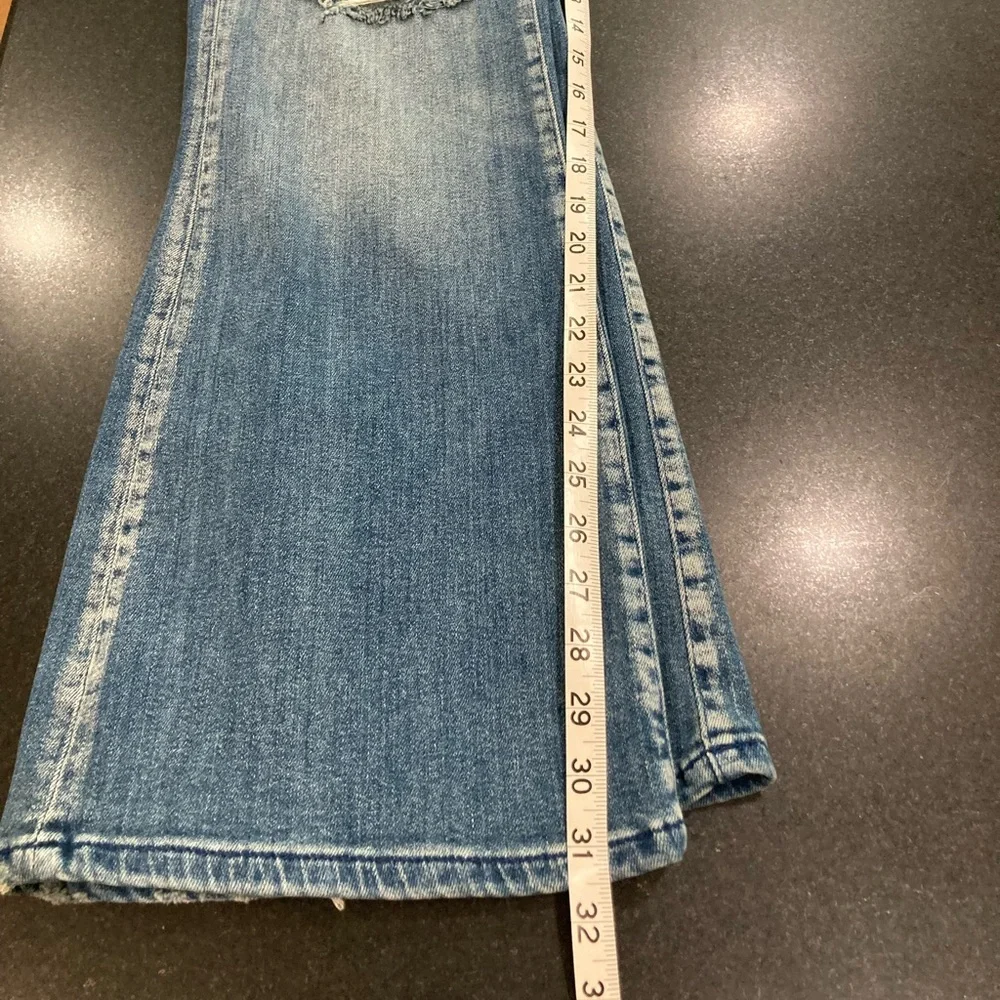 New nwt Pilcro Icon Anthropologie High Rise Distressed Blue Jeans - Picture 7 of 16